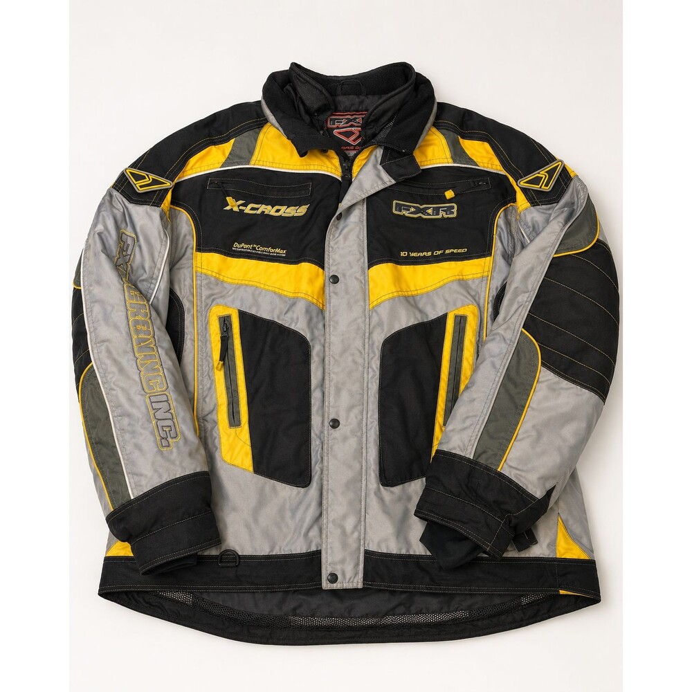FXR X-Cross X-System Snowmobile Jacket 10 Years of Speed 3XL Gray Yellow
